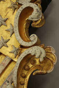 Us Sentate, Old Senate Chamber, Shield After Surface and Ornament Repairs, remains of original gilding